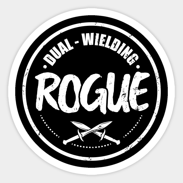 Dual - Wielding Rogue Sticker by NeonSunset